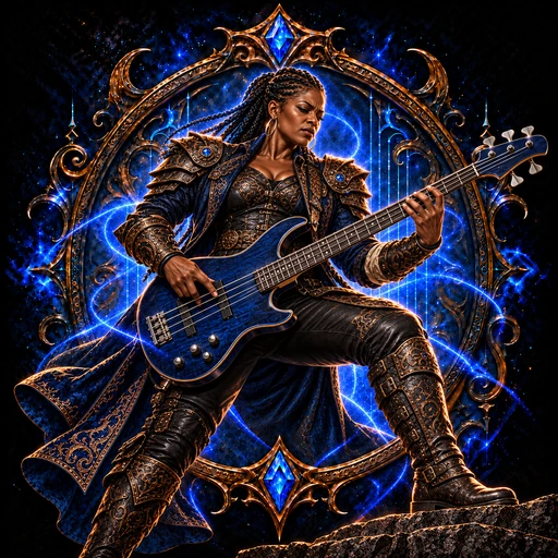 Bass Warrior character art